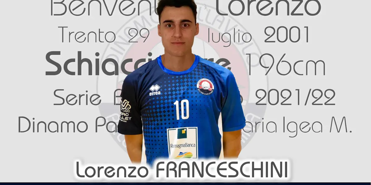 Serie B: Nel roster della Dinamo Pallavolo Bellaria c'è spazio anche per Franceschini