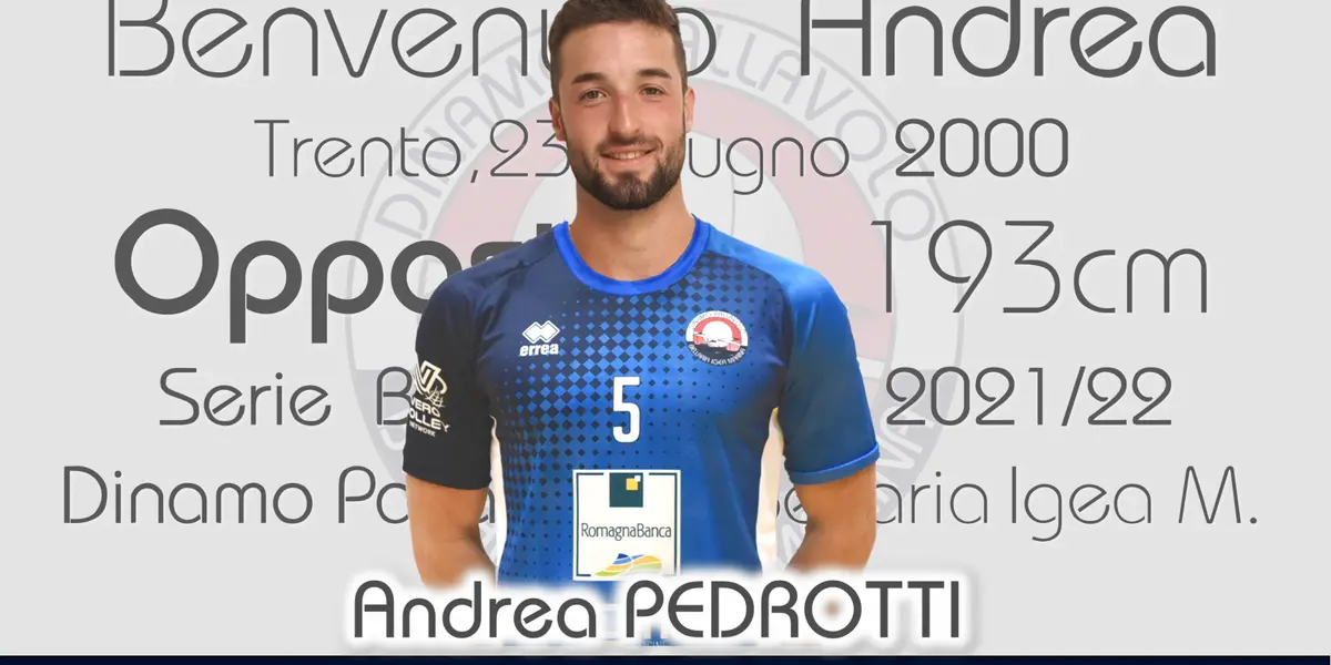 Serie B, da Trento arriva l'opposto Andrea Pedrotti!