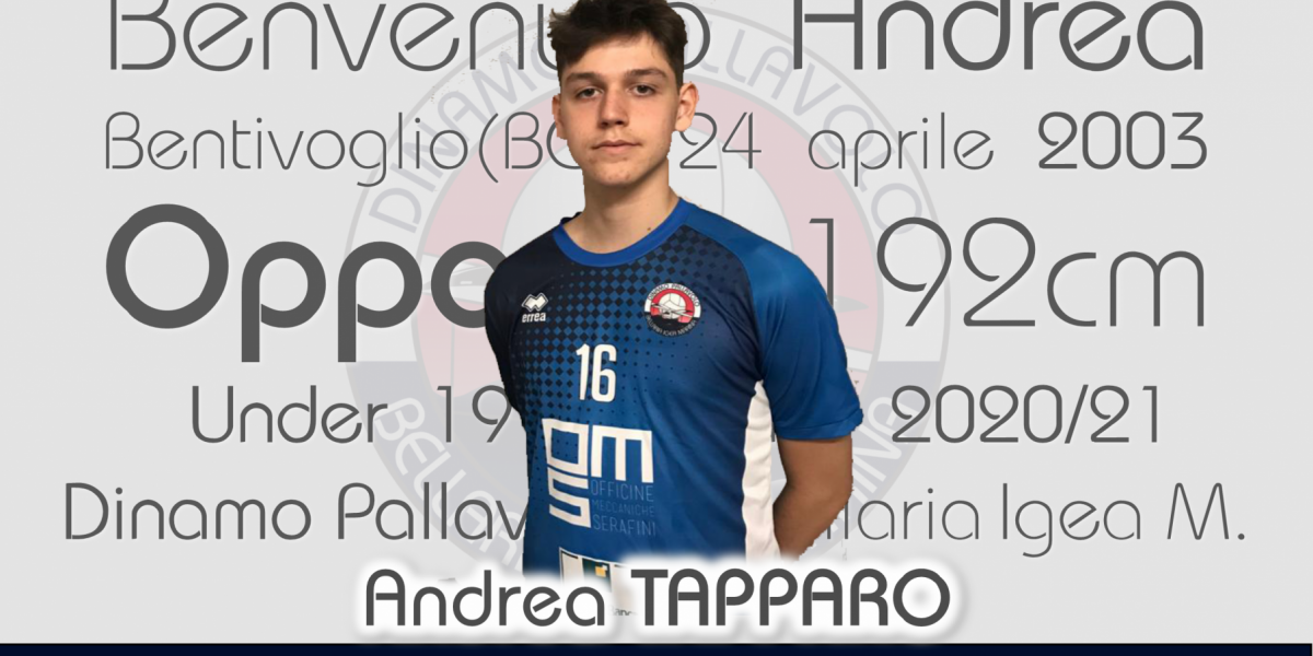 Da Bologna arriva Andrea Tapparo!!