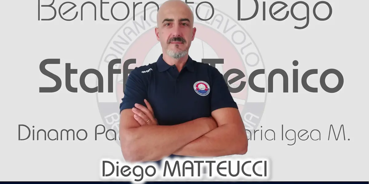 Staff Tecnico: gradito ritorno di Diego Matteucci tra lo staff allenatori della Dinamo Pallavolo Bellaria.