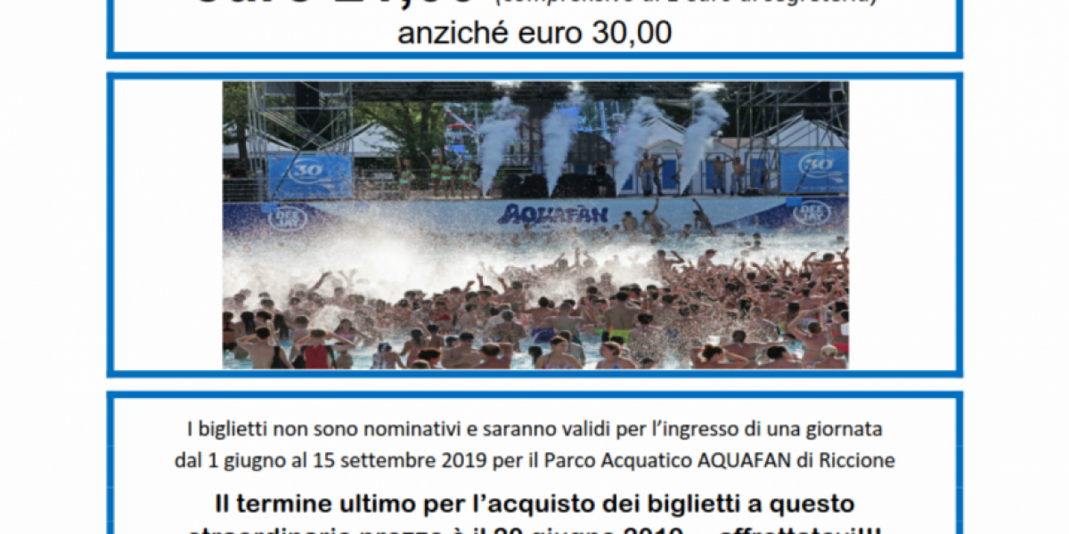 Parco Aquafan di Riccione, promozione esclusiva!!! Parco Aquafan di Riccione, promozione esclusiva!!!